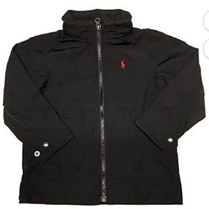 Polo Ralph Lauren Little Boys Windbreaker/Rain Jacket Black -kids size 7